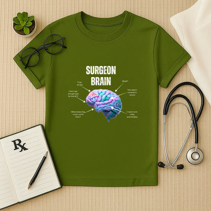Surgeon Brain Funny Anatomy Doctor T-Shirt