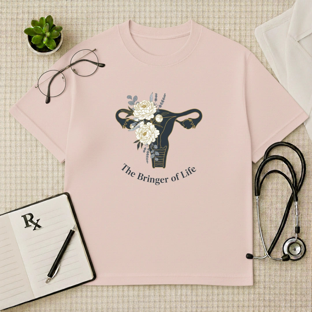 Floral Bringer of Life Oversized T-Shirt