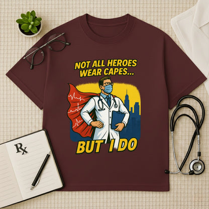 Doctor Superhero Cape Oversized T-Shirt