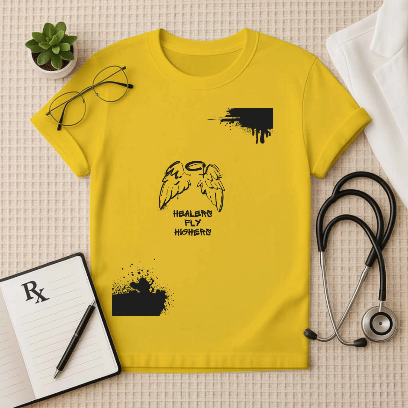 Healers Fly Higher – Motivational Doctor T-shirt for Medical Pros