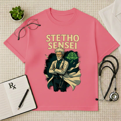 Stetho Sensei Doctor Graphic Oversized T-Shirt