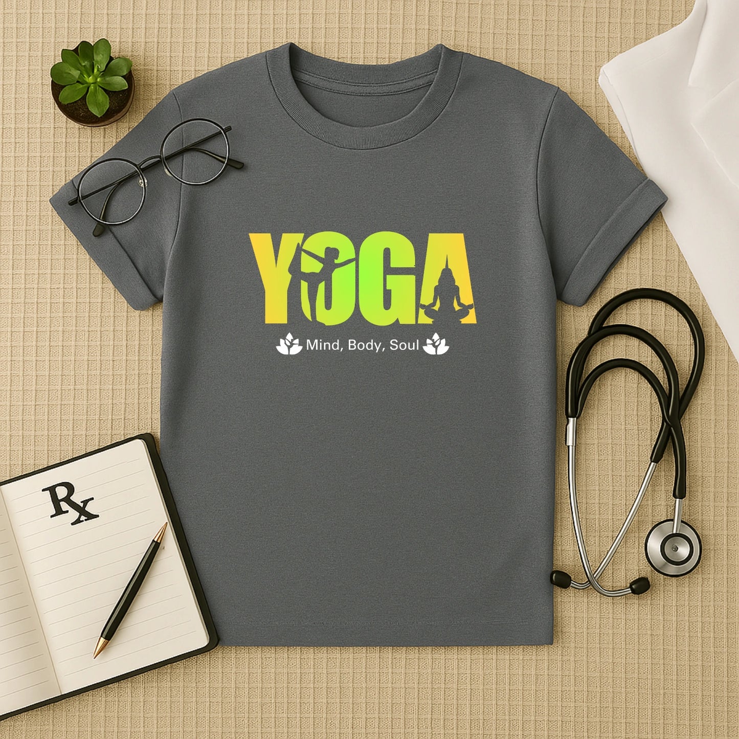 The "YOGA Mind, Body, Soul" T-Shirt