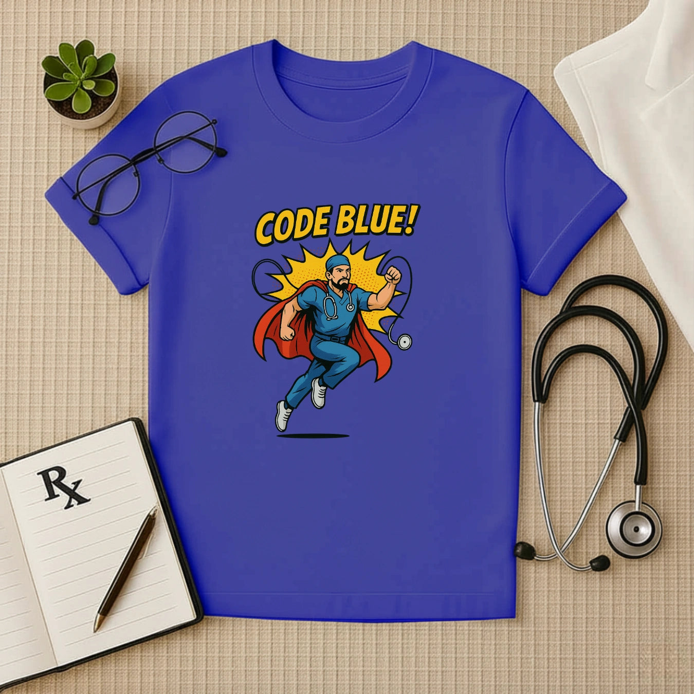 Code Blue – Heroic Doctor T-shirt for Real-Life Lifesavers