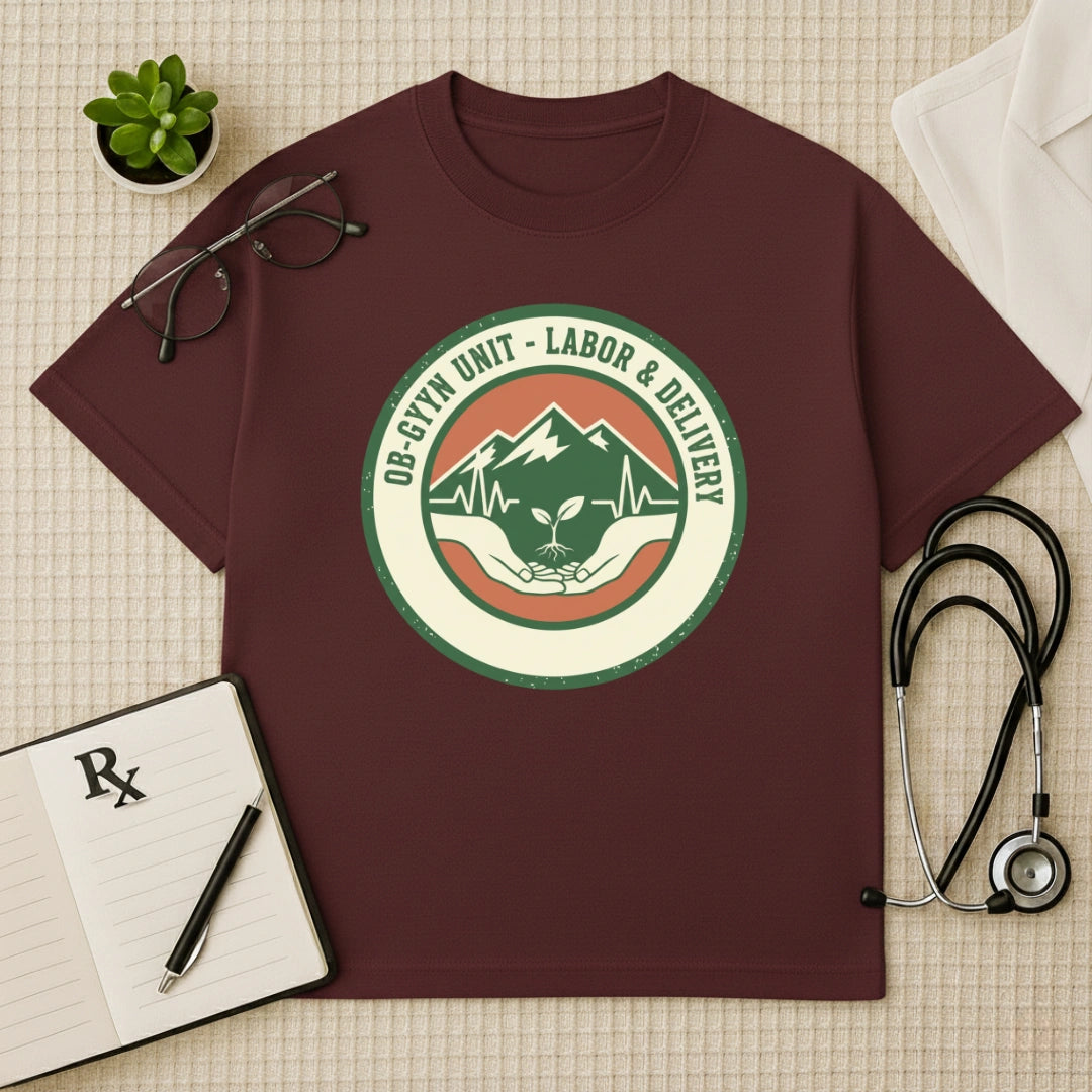 OB-GYN Labor & Delivery Unit Oversized T-Shirt