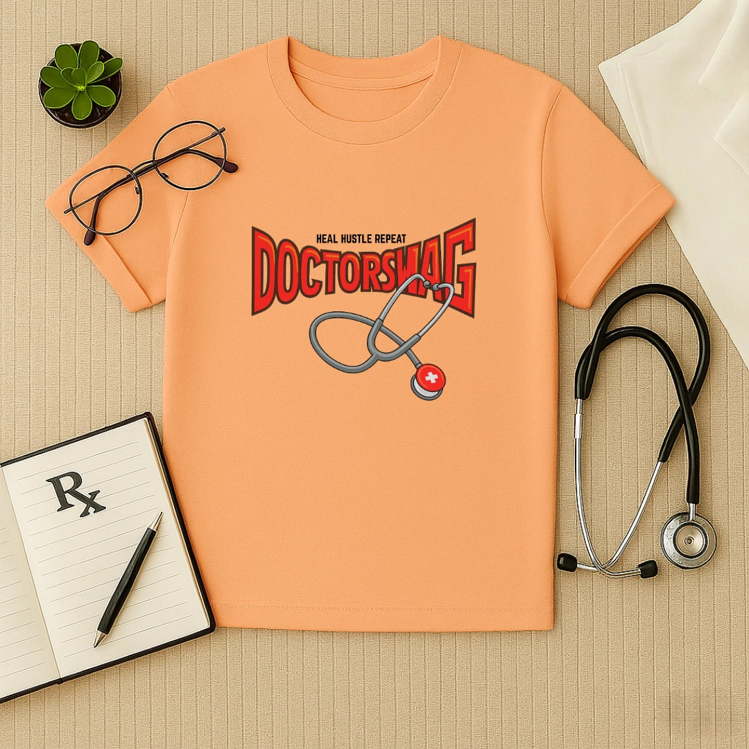 Doctor Swag: Heal Hustle Repeat Regular Fit T-Shirt