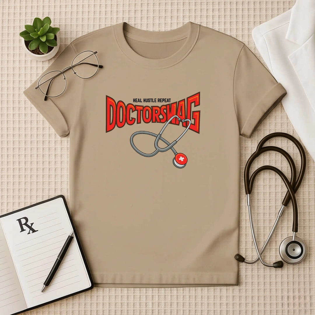 Doctor Swag: Heal Hustle Repeat Regular Fit T-Shirt