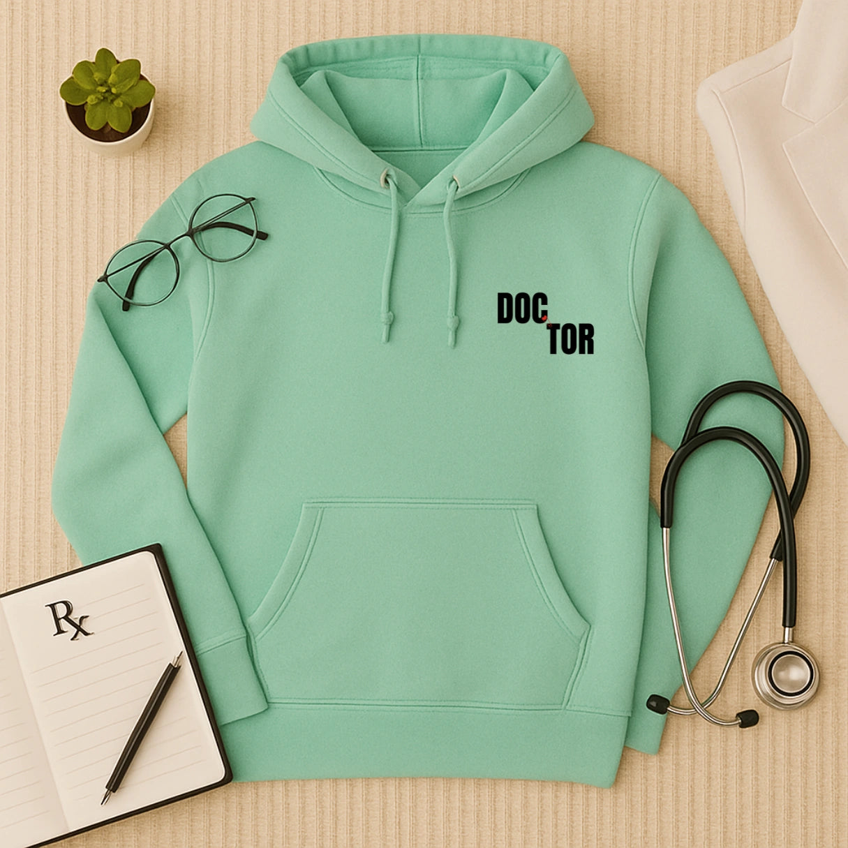 Minimal Doctor Hoodie – Classic Medical Wear