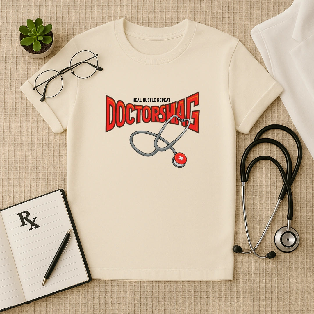 Doctor Swag: Heal Hustle Repeat Regular Fit T-Shirt