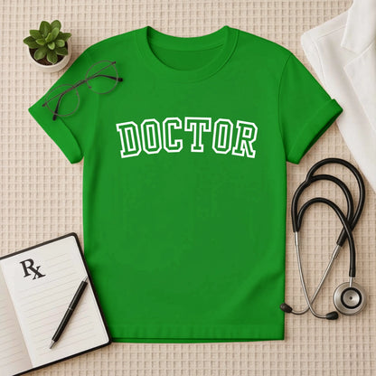 DOCTOR Varsity Bold T-shirt for Medical Professionals