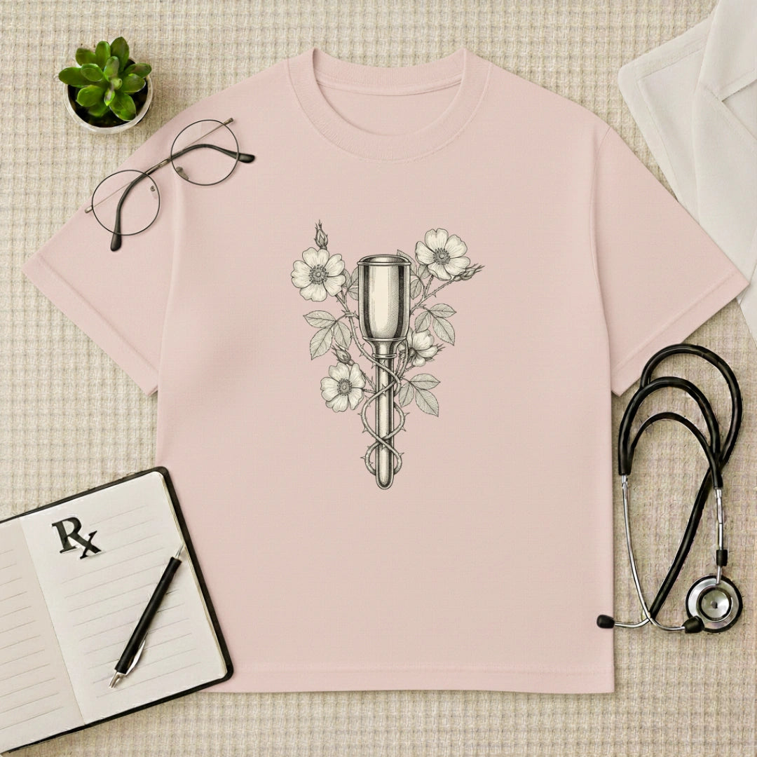 Floral Pinard Horn Gynae Oversized T-Shirt