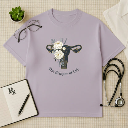 Floral Bringer of Life Oversized T-Shirt
