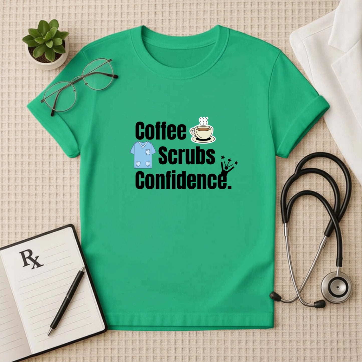 Coffee Scrubs Confidence: Doctor's Daily Essentials T-Shirt