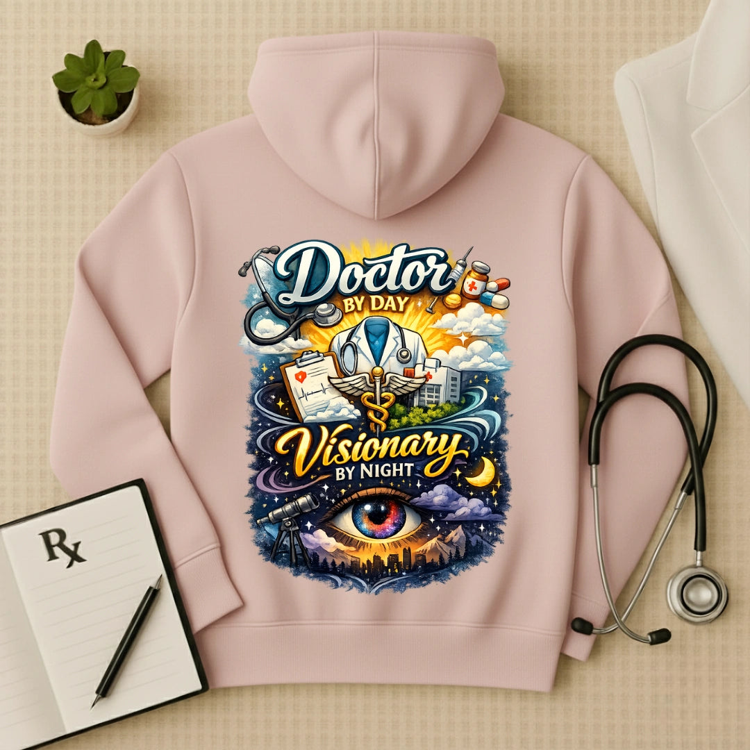 "Visionary By Night" Premium Doctor Oversized Hoodie