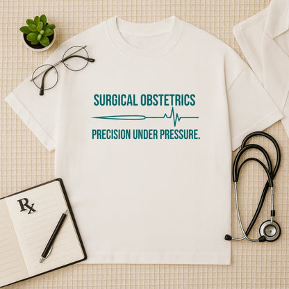 Surgical Obstetrics T-shirt: Precision Under Pressure