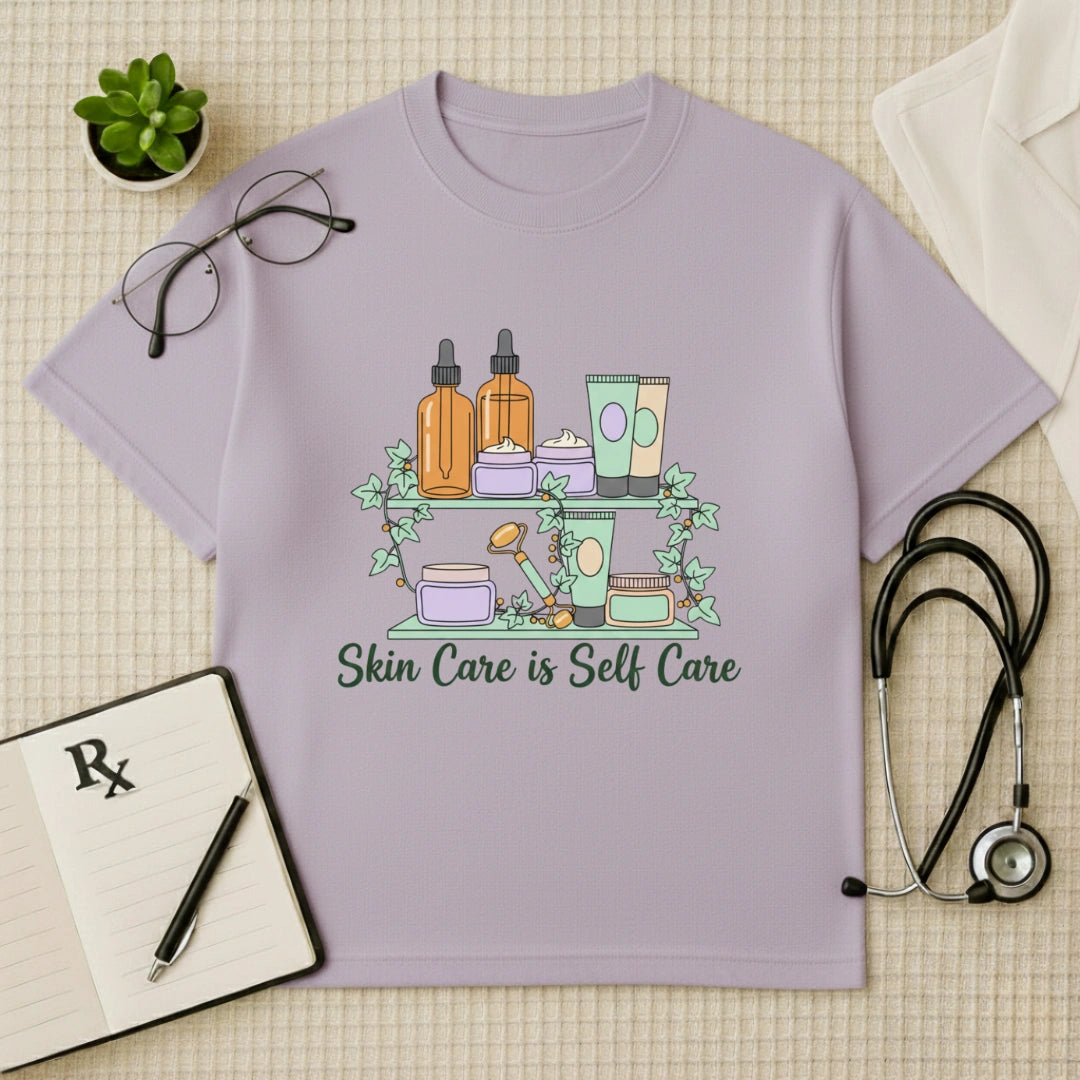 Skin Care is Self Care Oversized T-Shirt