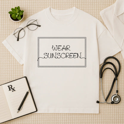 Wear Sunscreen Oversized T-Shirt