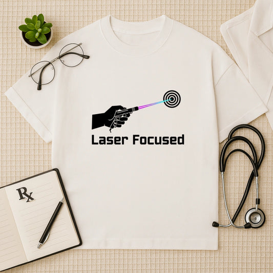Laser Focused Dermatologist Oversized T-Shirt