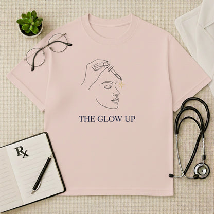 The Glow Up Serum Art Oversized T-Shirt