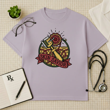 Skin Savior Tattoo Art Oversized T-Shirt