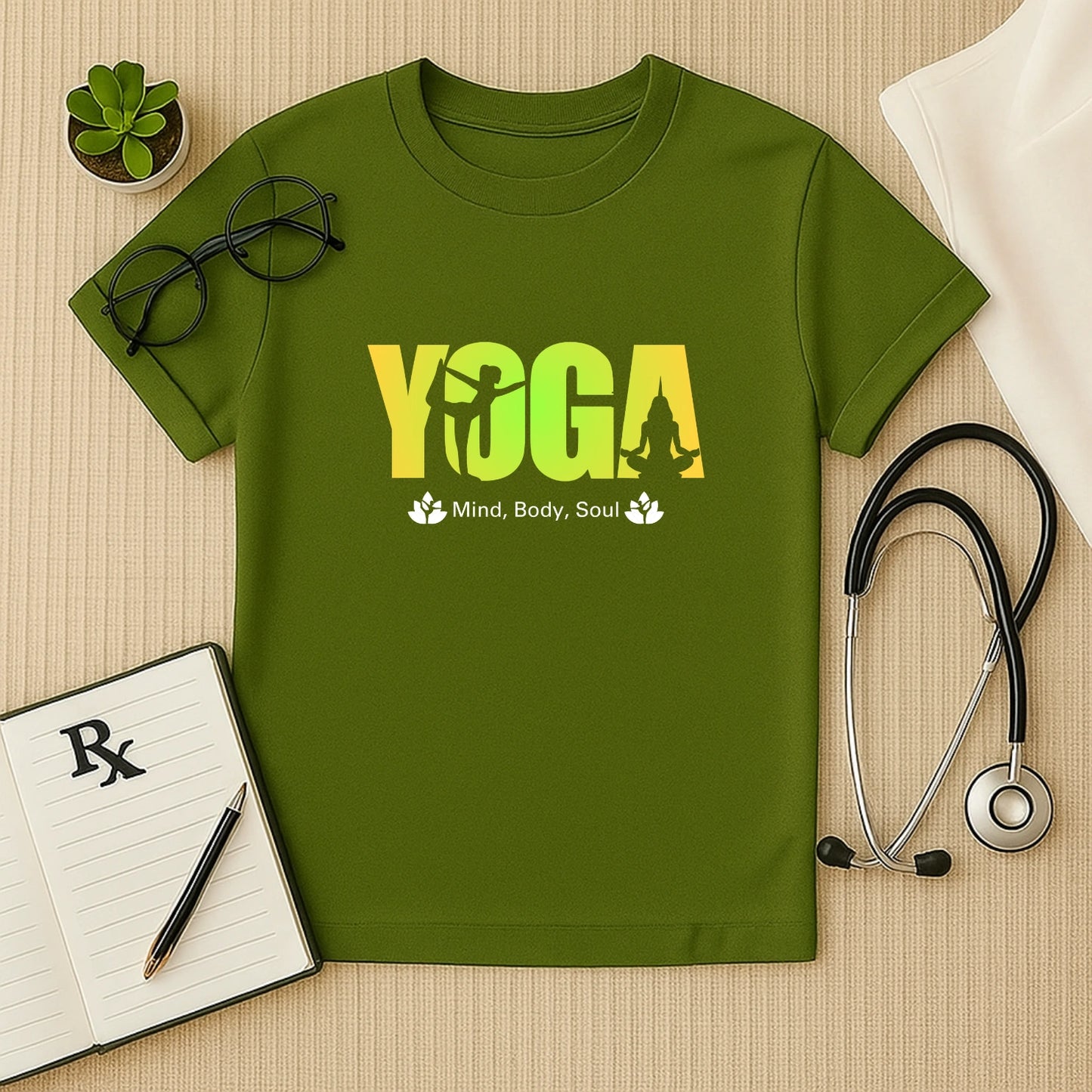 The "YOGA Mind, Body, Soul" T-Shirt