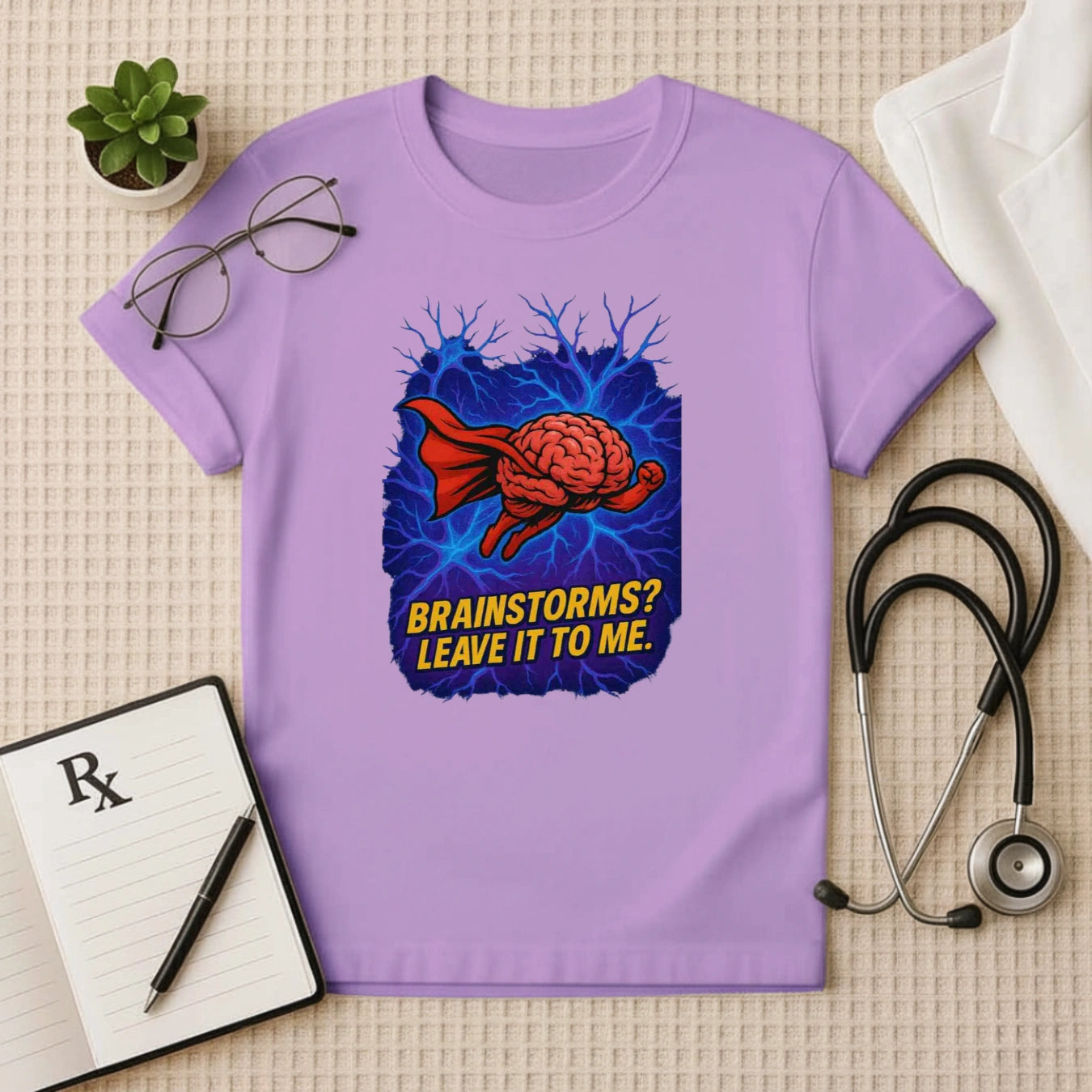 Brainstorms? Leave It to Me – Bold Hero Doctor T-shirt
