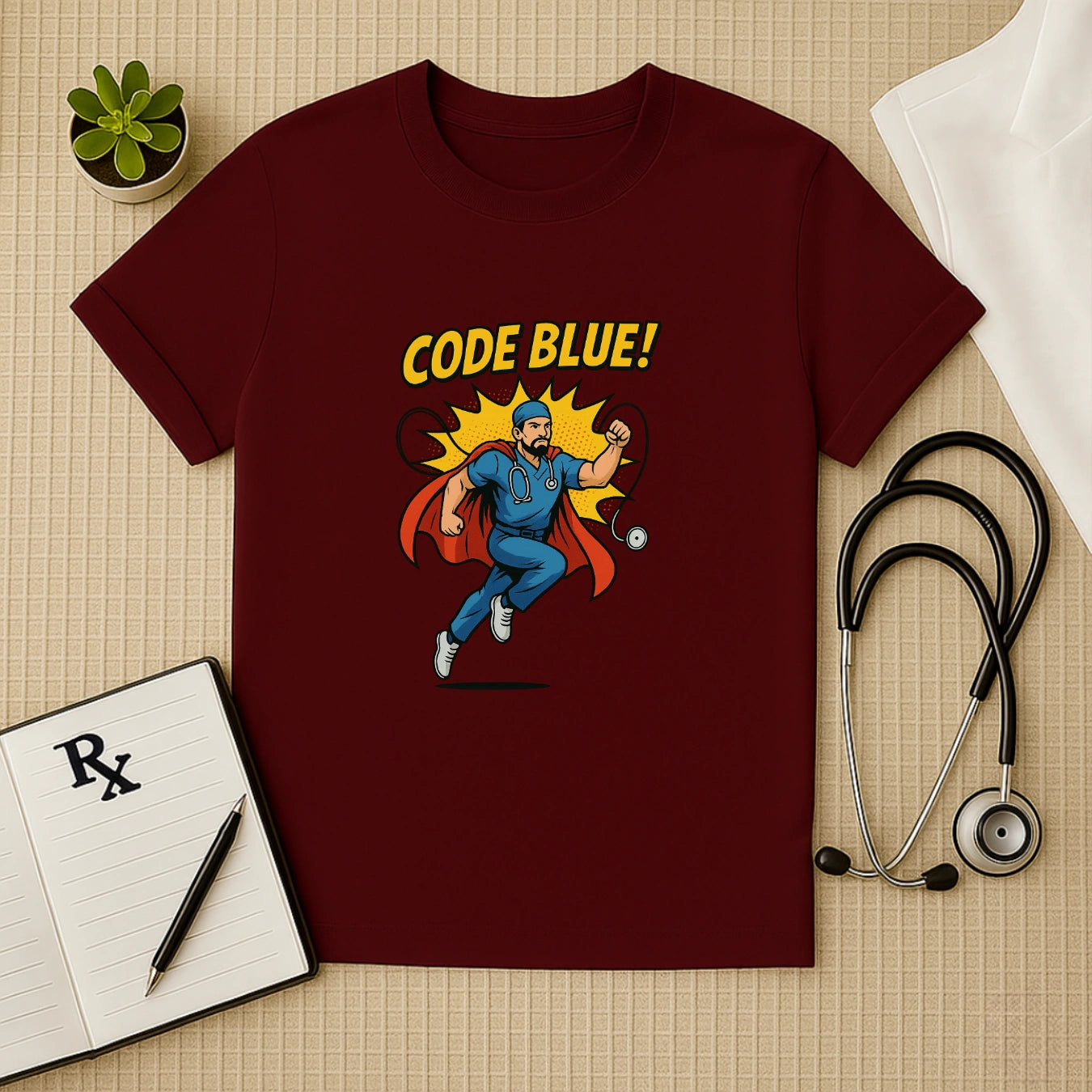 Code Blue – Heroic Doctor T-shirt for Real-Life Lifesavers