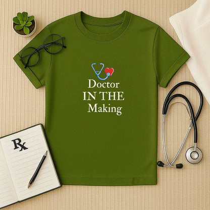 Doctor In The Making Heart Stethoscope Tee