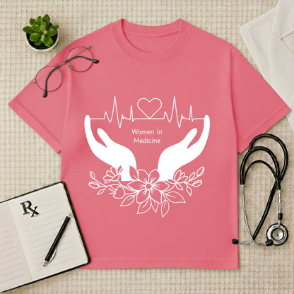 Women in Medicine Doctor Graphic Oversized T-Shirt