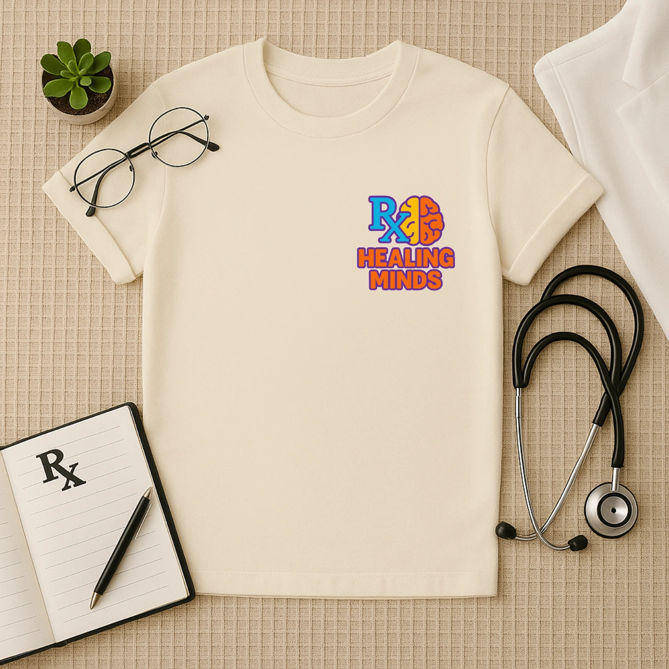 Rx Healing Minds – Mental Health Awareness Doctor T-shirt