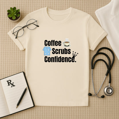 Coffee Scrubs Confidence: Doctor's Daily Essentials T-Shirt