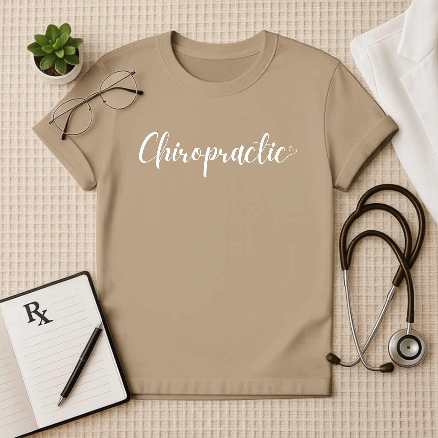Chiropractic with Heart: Elegant Doctor T-Shirt