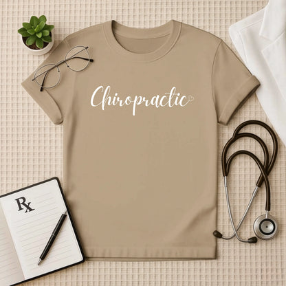 Chiropractic with Heart: Elegant Doctor T-Shirt