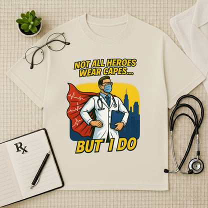 Doctor Superhero Cape Oversized T-Shirt