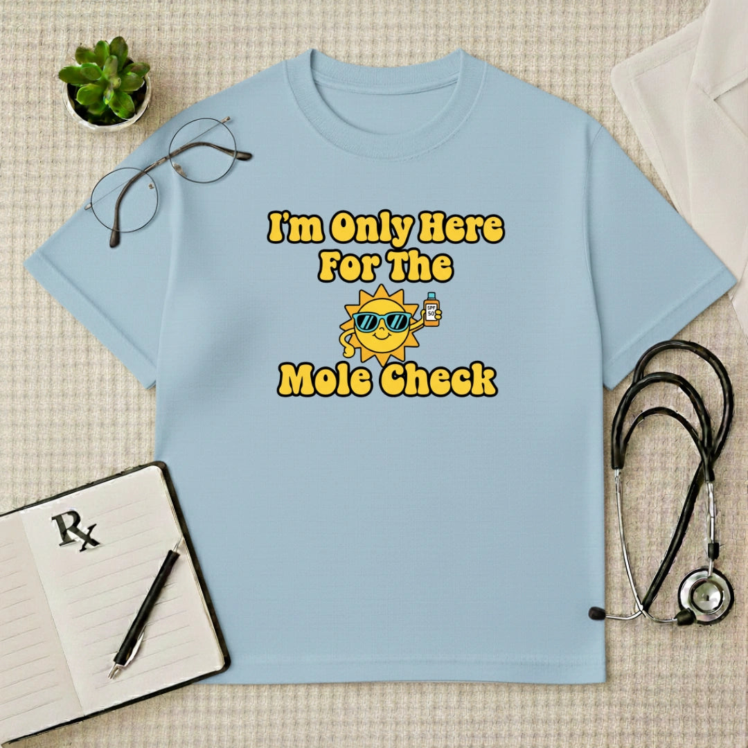 Mole Check Oversized Fun Graphic T-Shirt