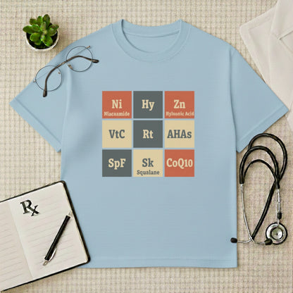 Skincare Elements Periodic Oversized T-Shirt
