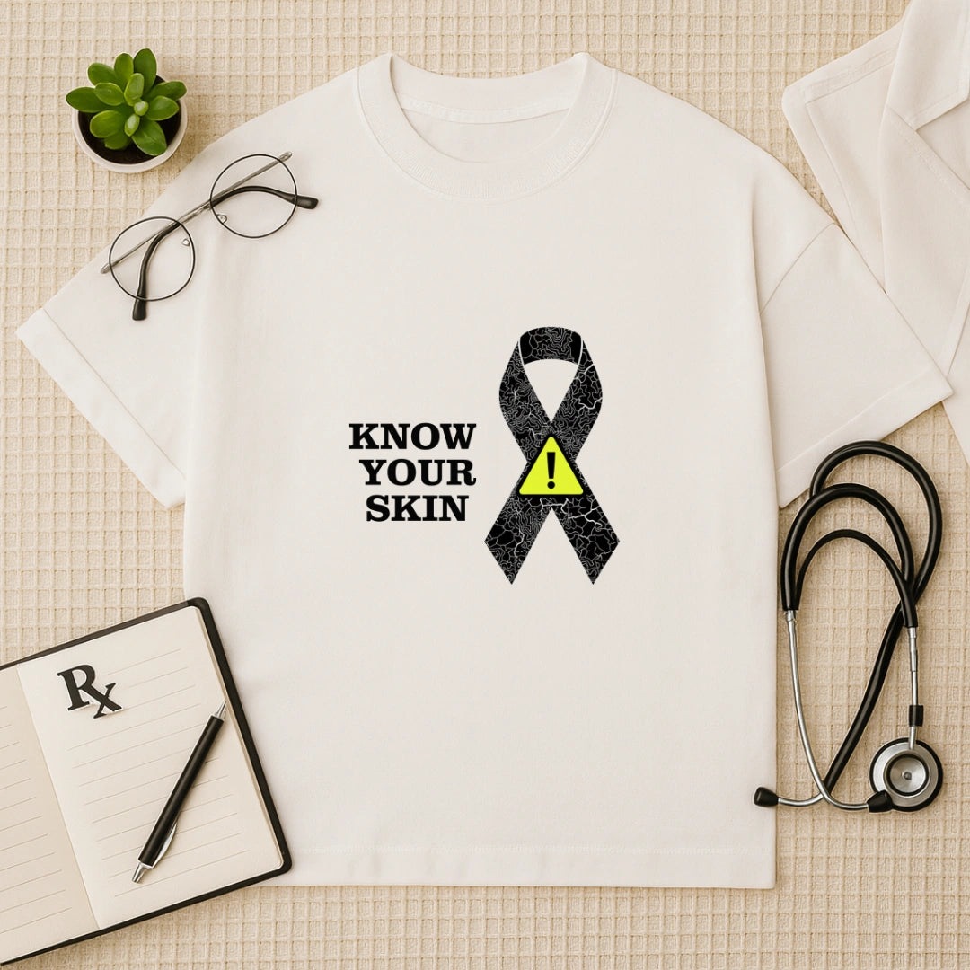 Know Your Skin Awareness Oversized Tee