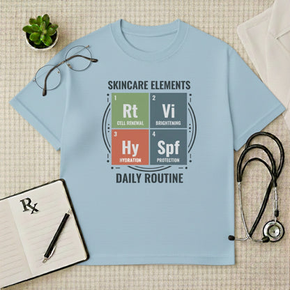 Skincare Elements Daily Routine Oversized T-Shirt