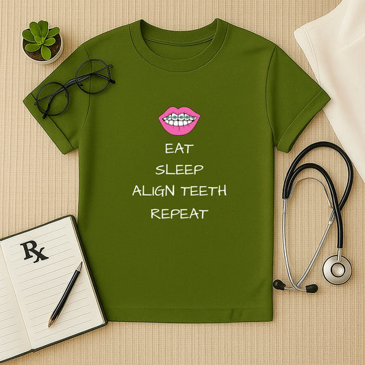Eat Sleep Align Teeth Repeat T-Shirt