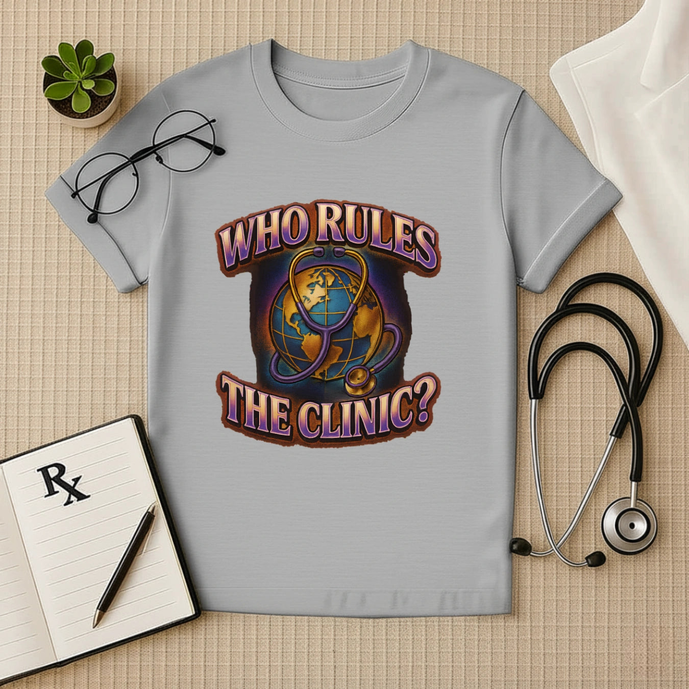 Who Rules the Clinic? – Bold Unisex Doctor T-shirt for Medical Pros