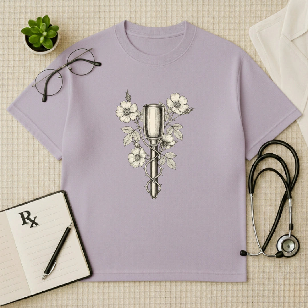 Floral Pinard Horn Gynae Oversized T-Shirt