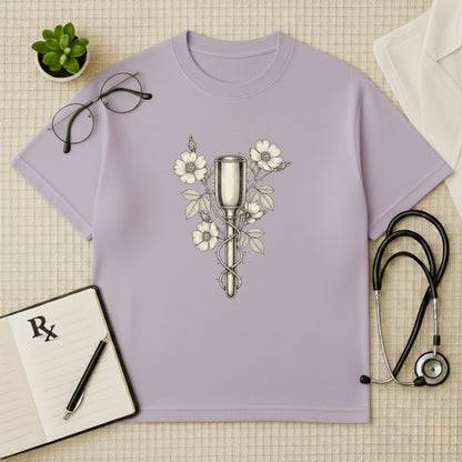 Floral Pinard Horn Gynae Oversized T-Shirt