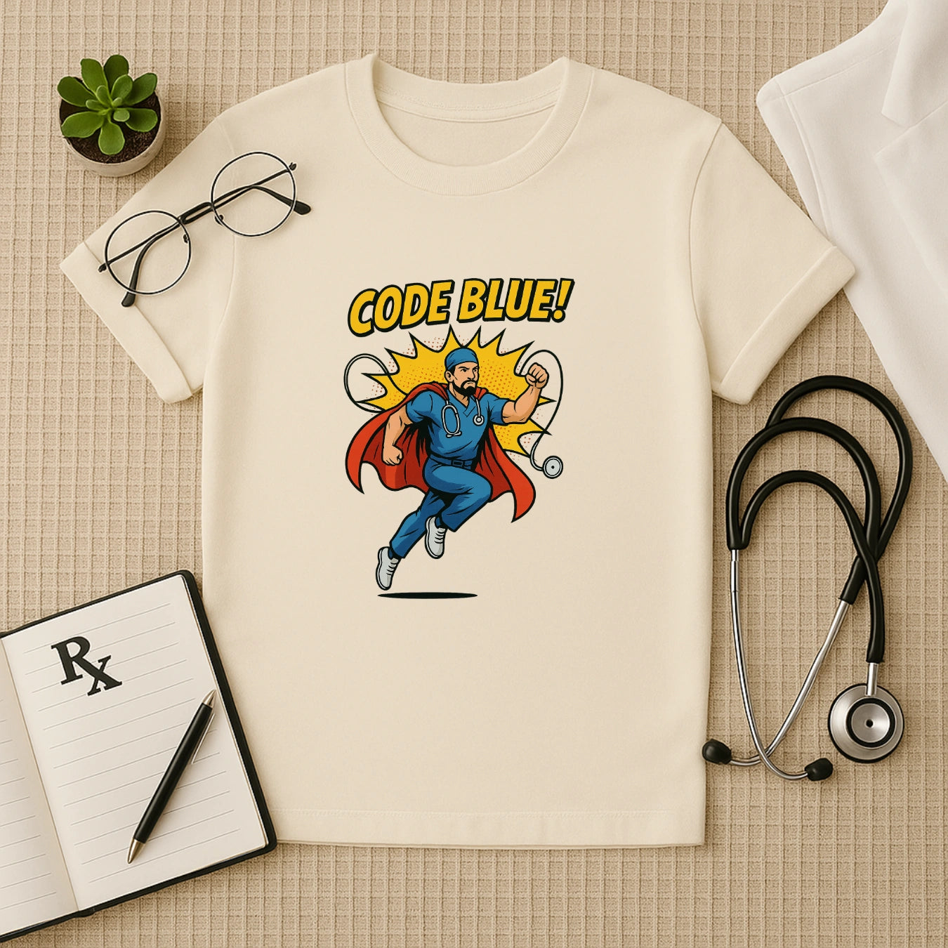 Code Blue – Heroic Doctor T-shirt for Real-Life Lifesavers