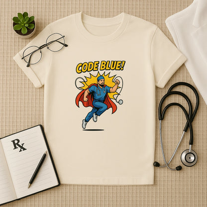 Code Blue – Heroic Doctor T-shirt for Real-Life Lifesavers