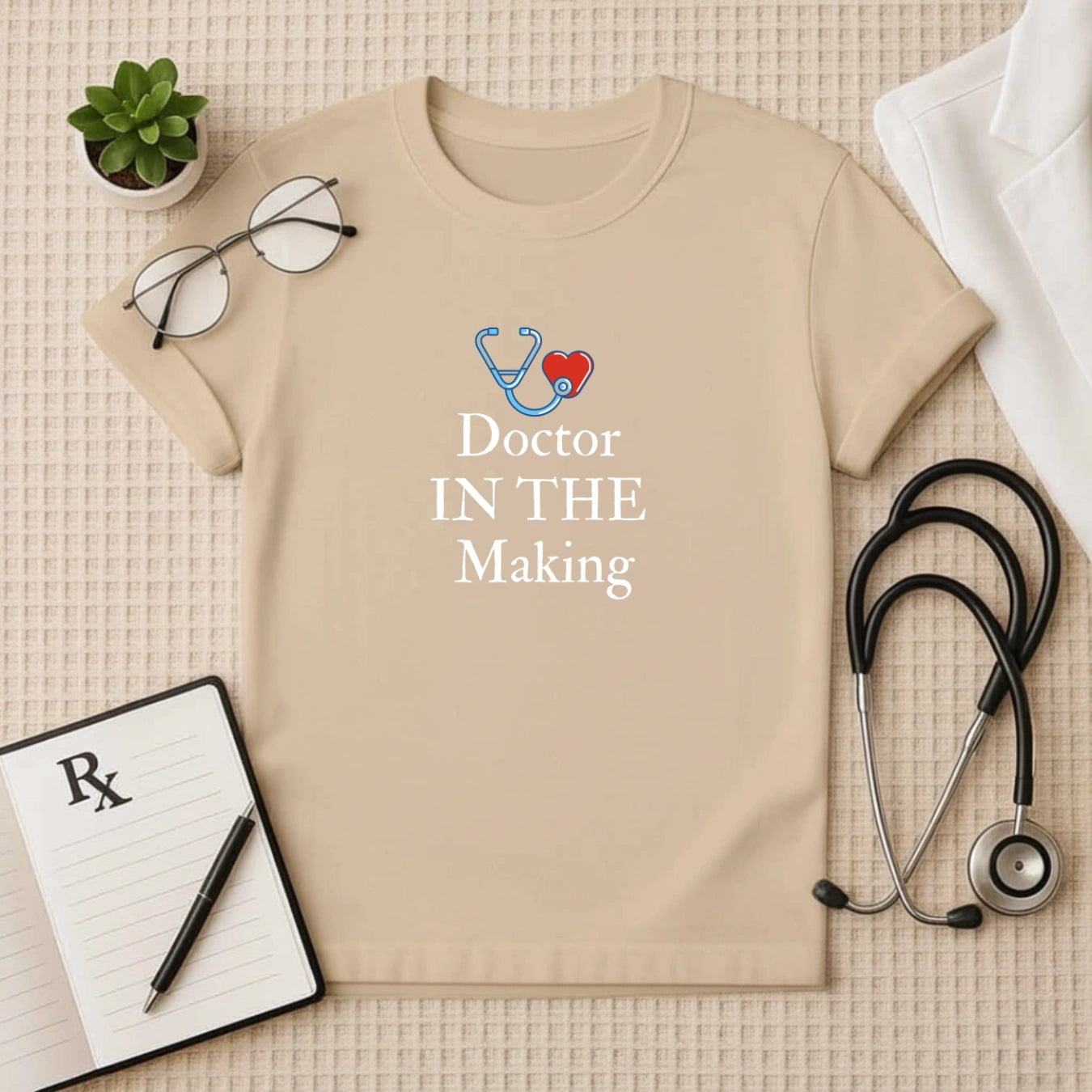Doctor In The Making Heart Stethoscope Tee