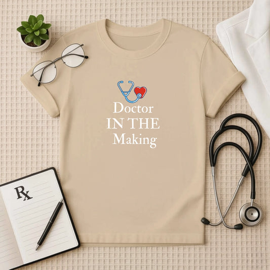 Doctor In The Making Heart Stethoscope Tee