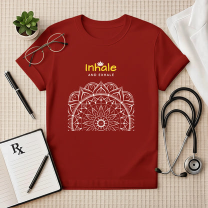 "Inhale & Exhale" Mandala T-Shirt