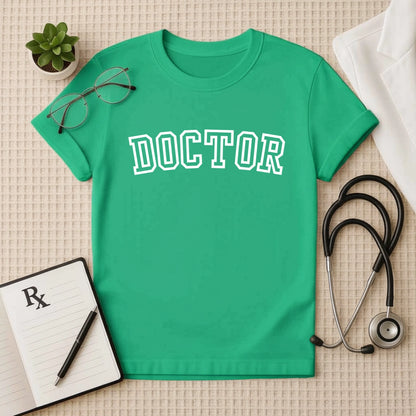 DOCTOR Varsity Bold T-shirt for Medical Professionals