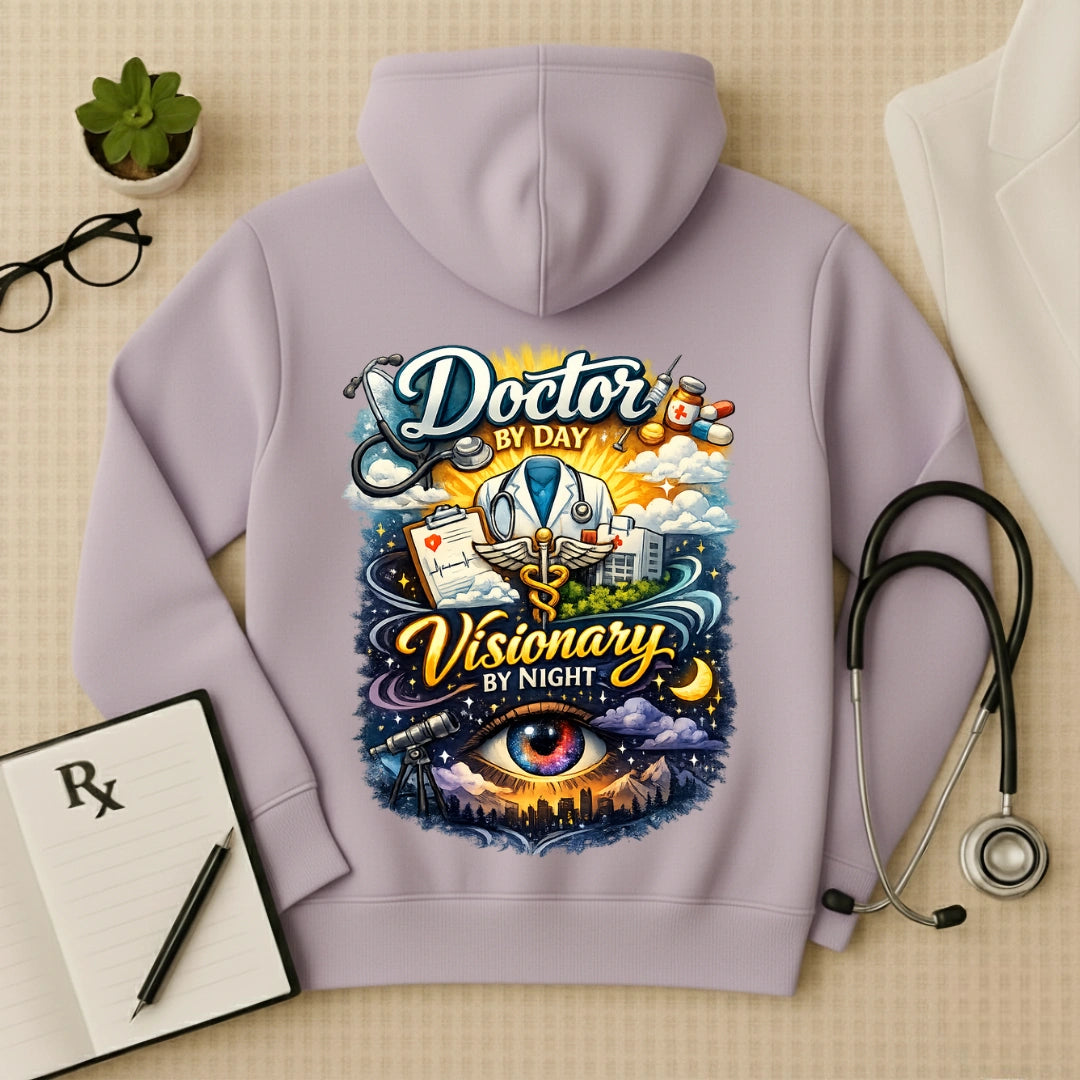 "Visionary By Night" Premium Doctor Oversized Hoodie