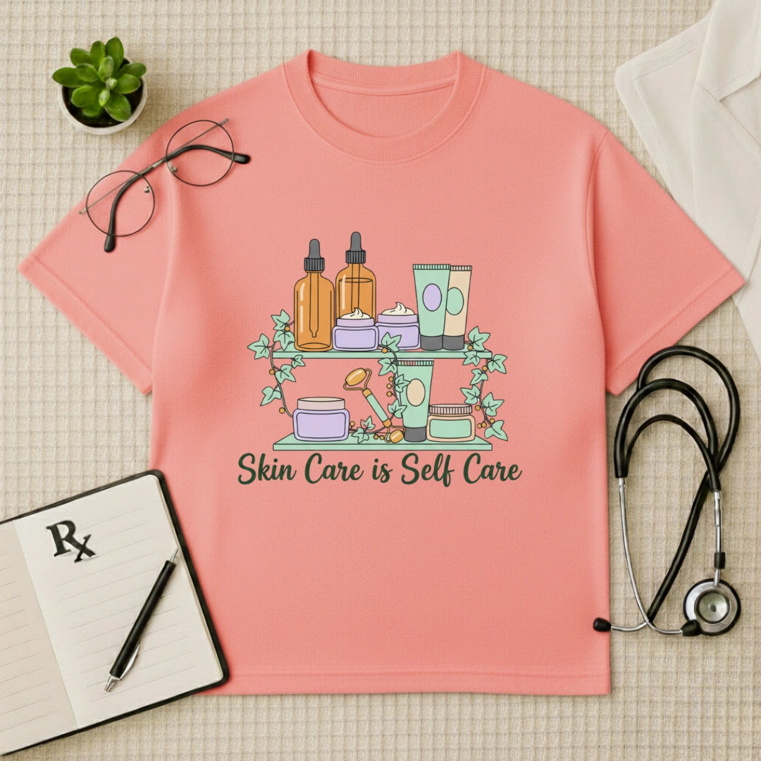 Skin Care is Self Care Oversized T-Shirt