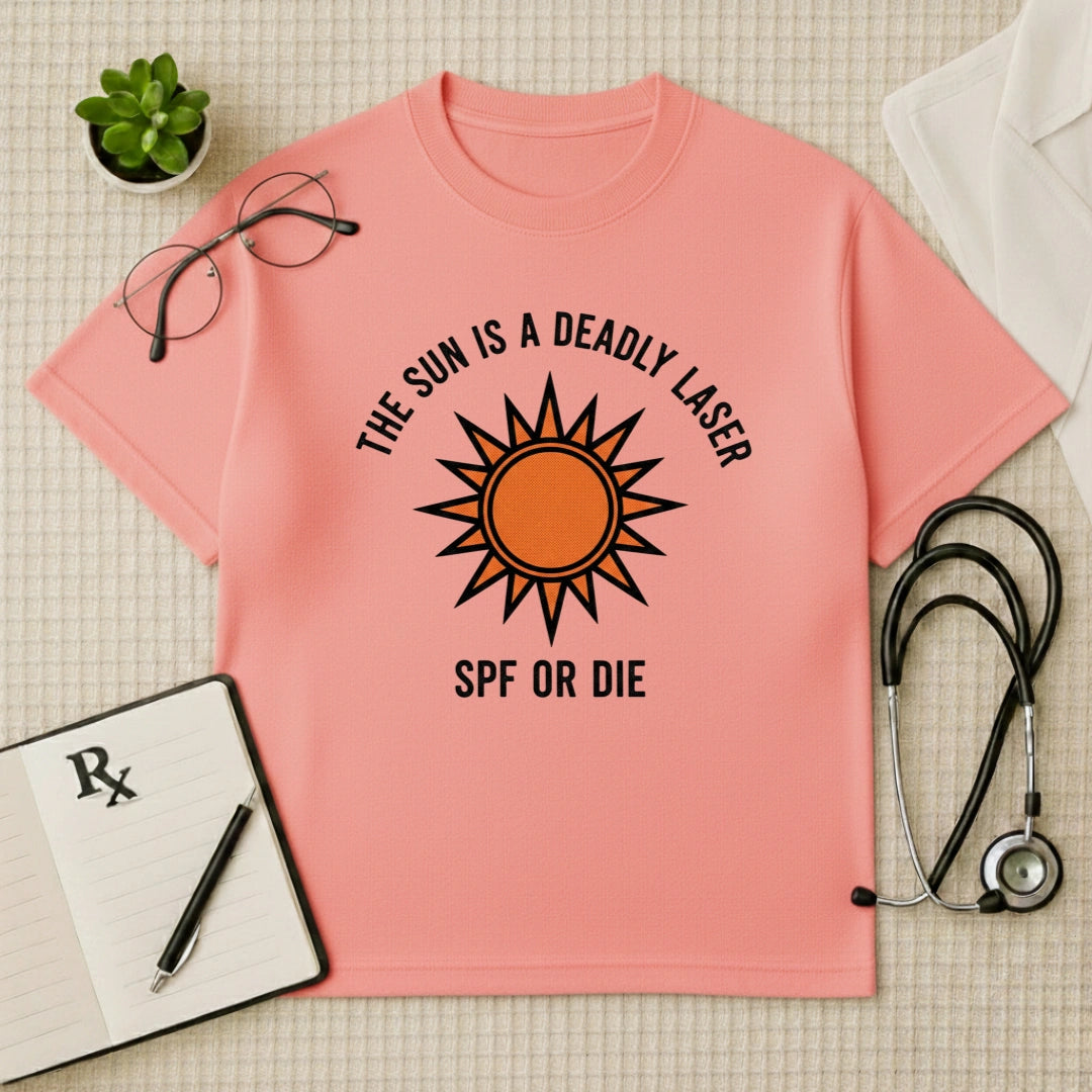 Sun Deadly Laser Oversized T-Shirt